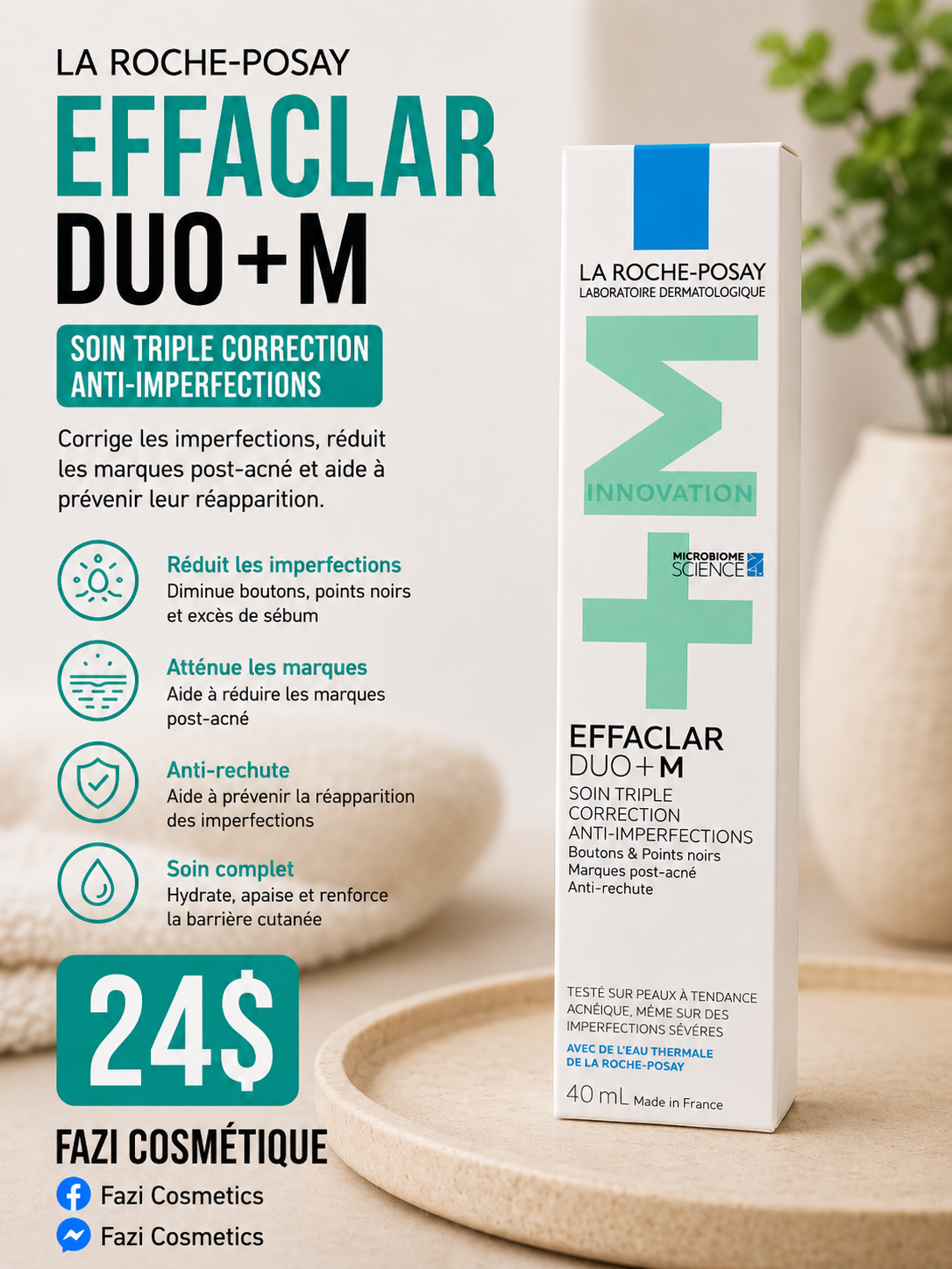 La Roche-Posay Effaclar Duo+M 40ML