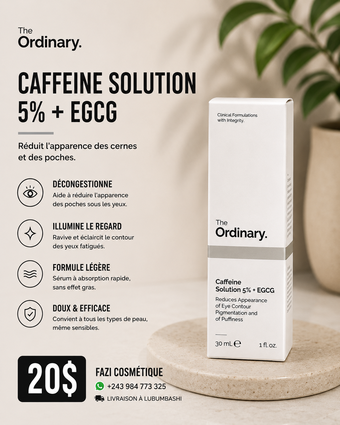 The Ordinary Caffeine Solution 5% + EGCG 30 ML