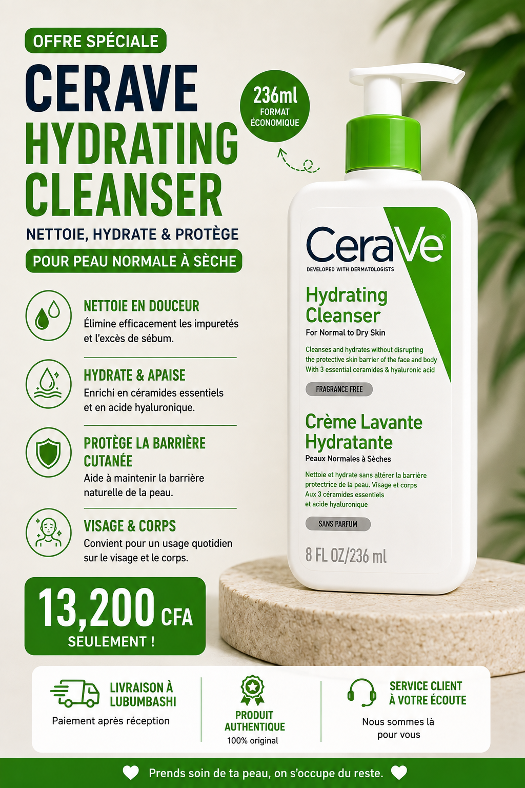 CeraVe Hydrating Cleanser 236ML