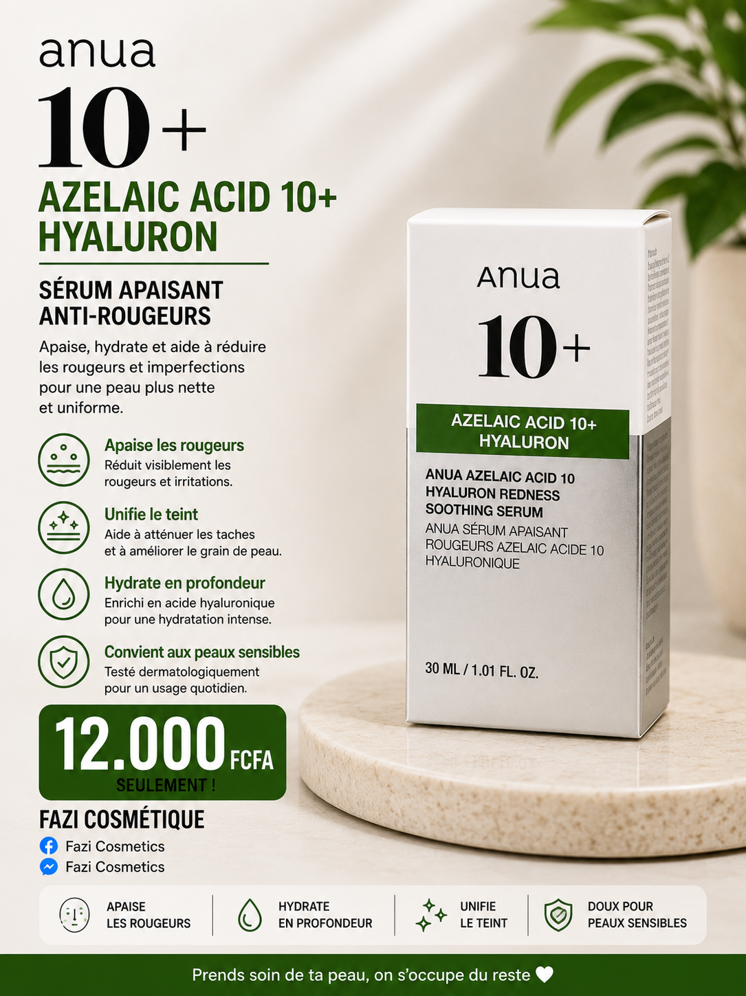Anua Azelaic Acid 10+ Hyaluron Serum 30ML