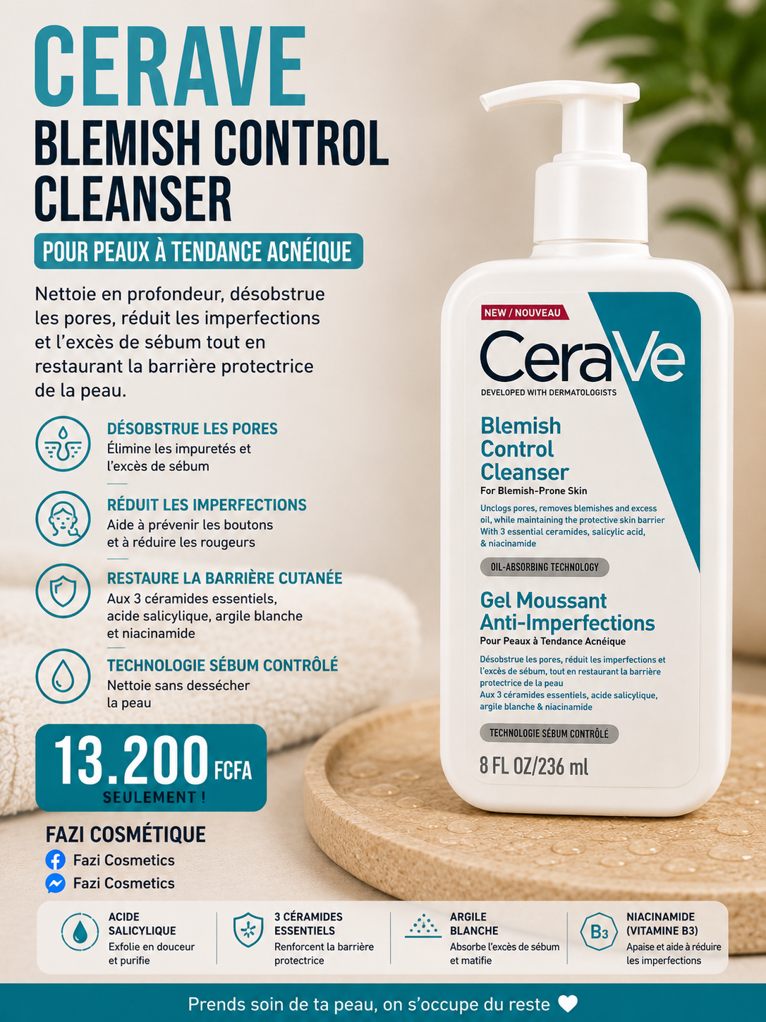 CeraVe Blemish Control Cleanser 236ML