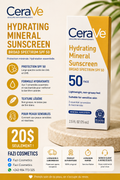 CeraVe Hydrating Mineral Sunscreen SPF 50 75ML