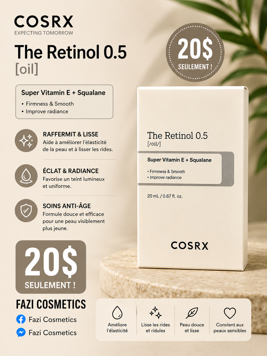 COSRX The Retinol 0.5 Oil 20ML