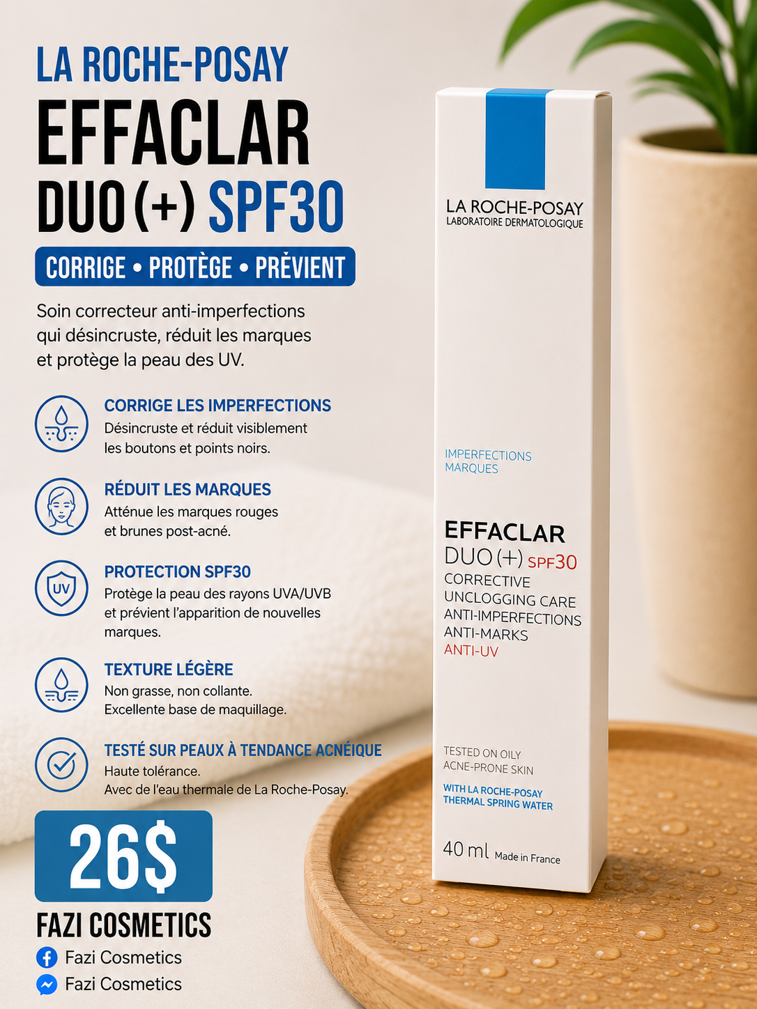La Roche-Posay Effaclar Duo(+) SPF 30  40ML