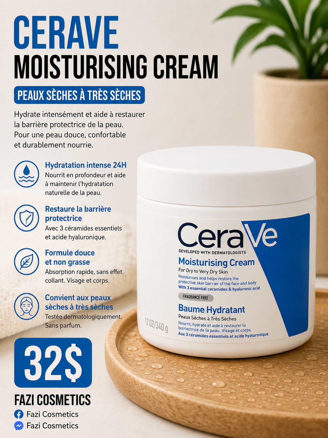 CeraVe Moisturising Cream 454G