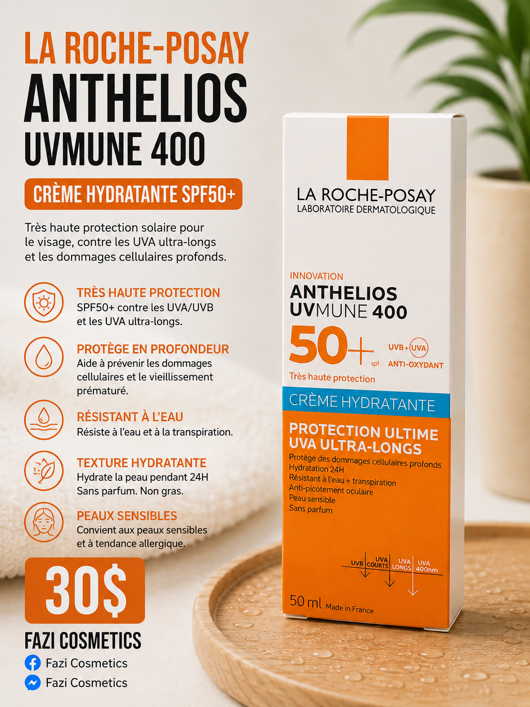 La Roche-Posay Anthelios UVMune 400 SPF50+ 50ML