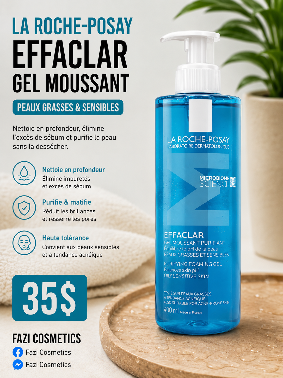La Roche-Posay Effaclar Gel Moussant 400ML