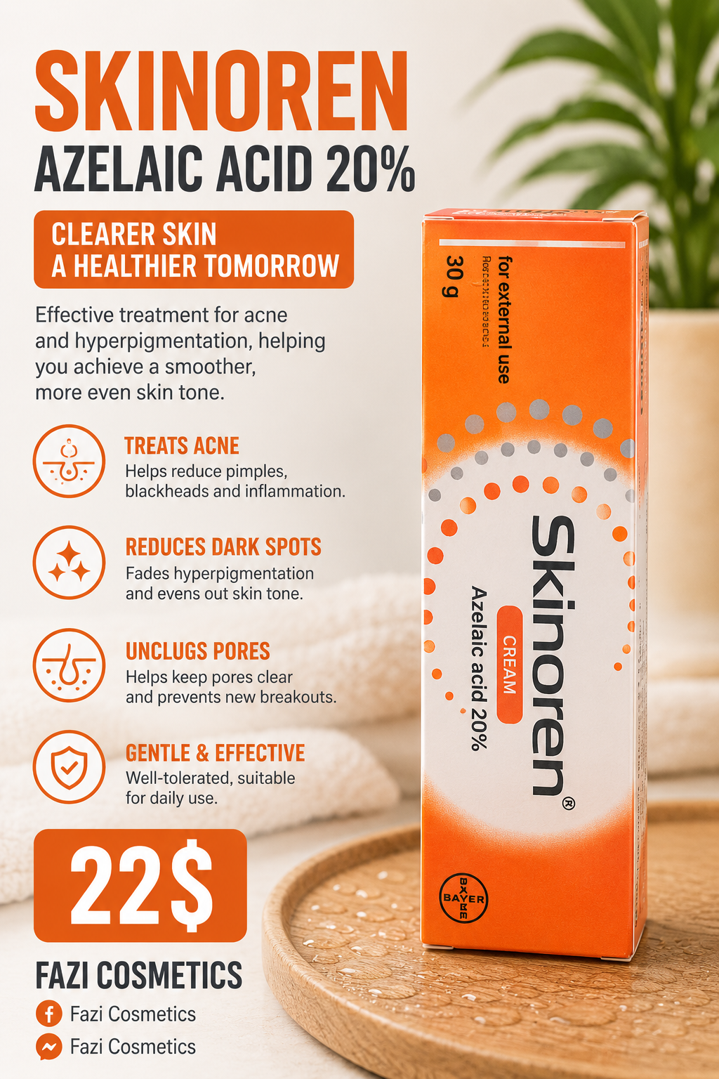 Skinoren Acide Azélaïque 20% 30G