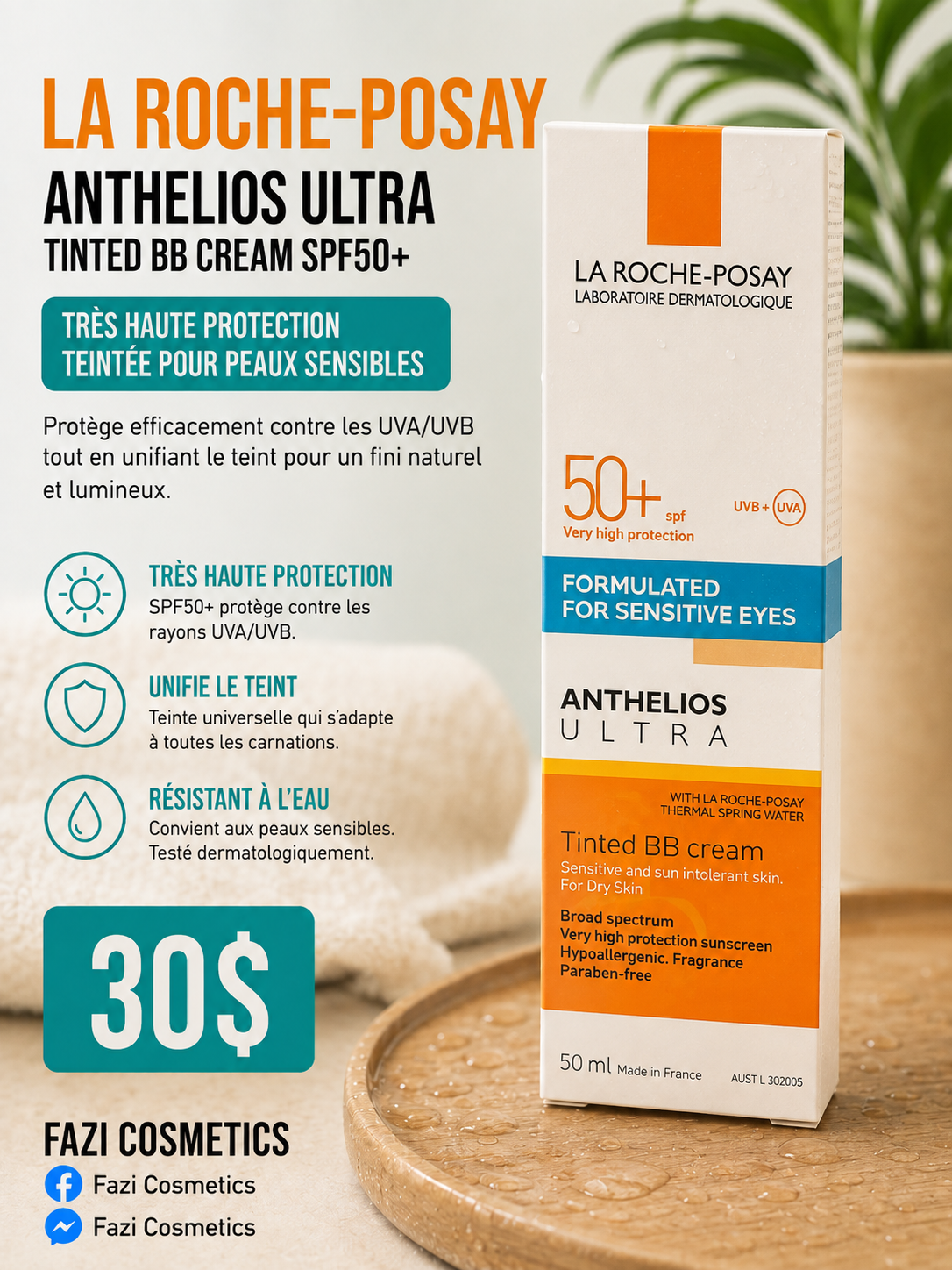 La Roche-Posay Anthelios Ultra Tinted BB Cream SPF 50+ 50ML